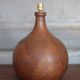 Vintage terracotta lamp, vintage lamp base, living room lamp, brown lamp