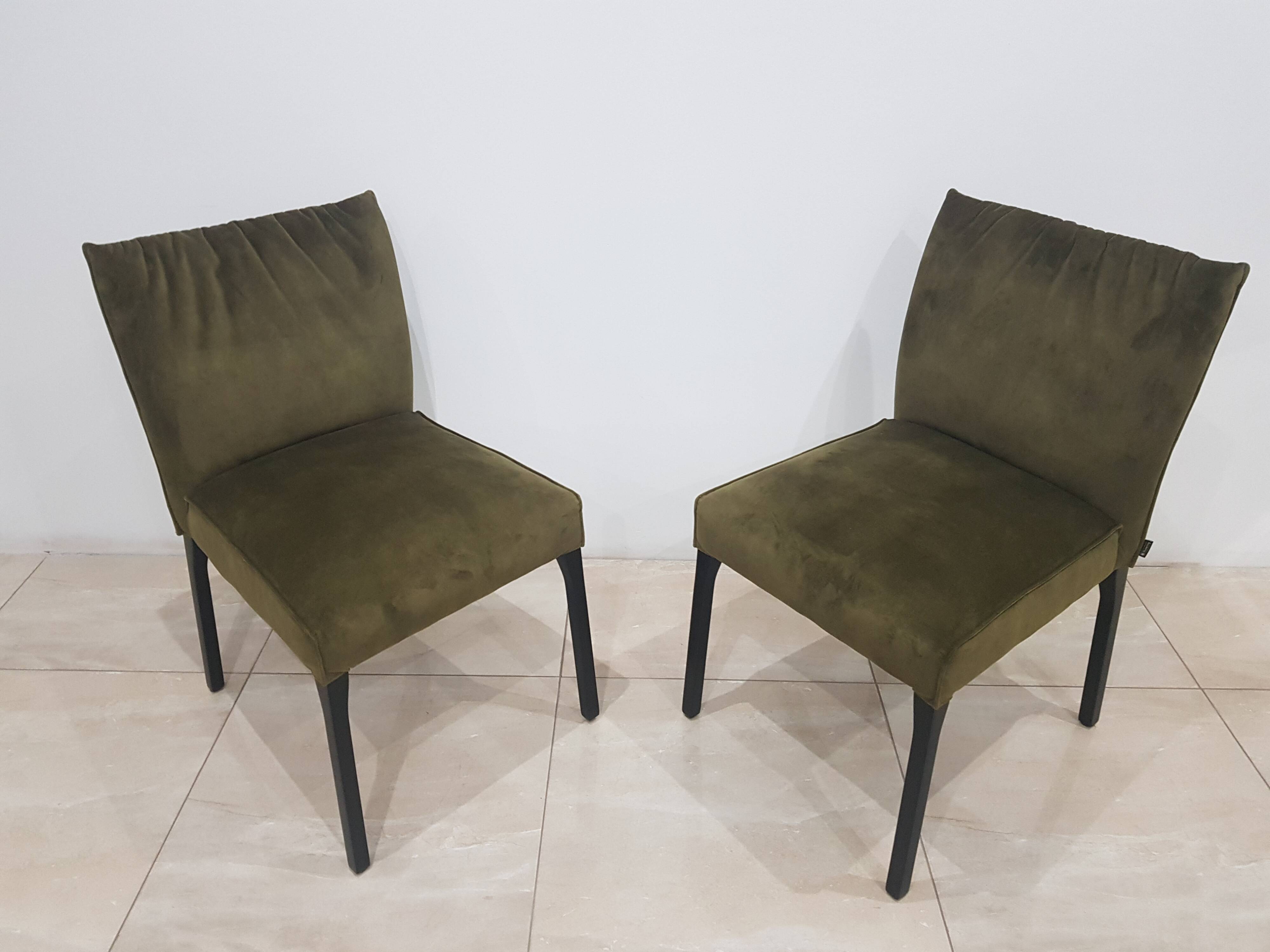 A pair of Musterring chairs, Germany, 1980s.