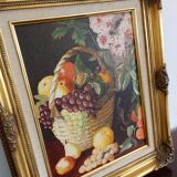 Still life painting on canvas