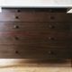 Mid century Italian mahogany and marble chest of drawers, 1960s