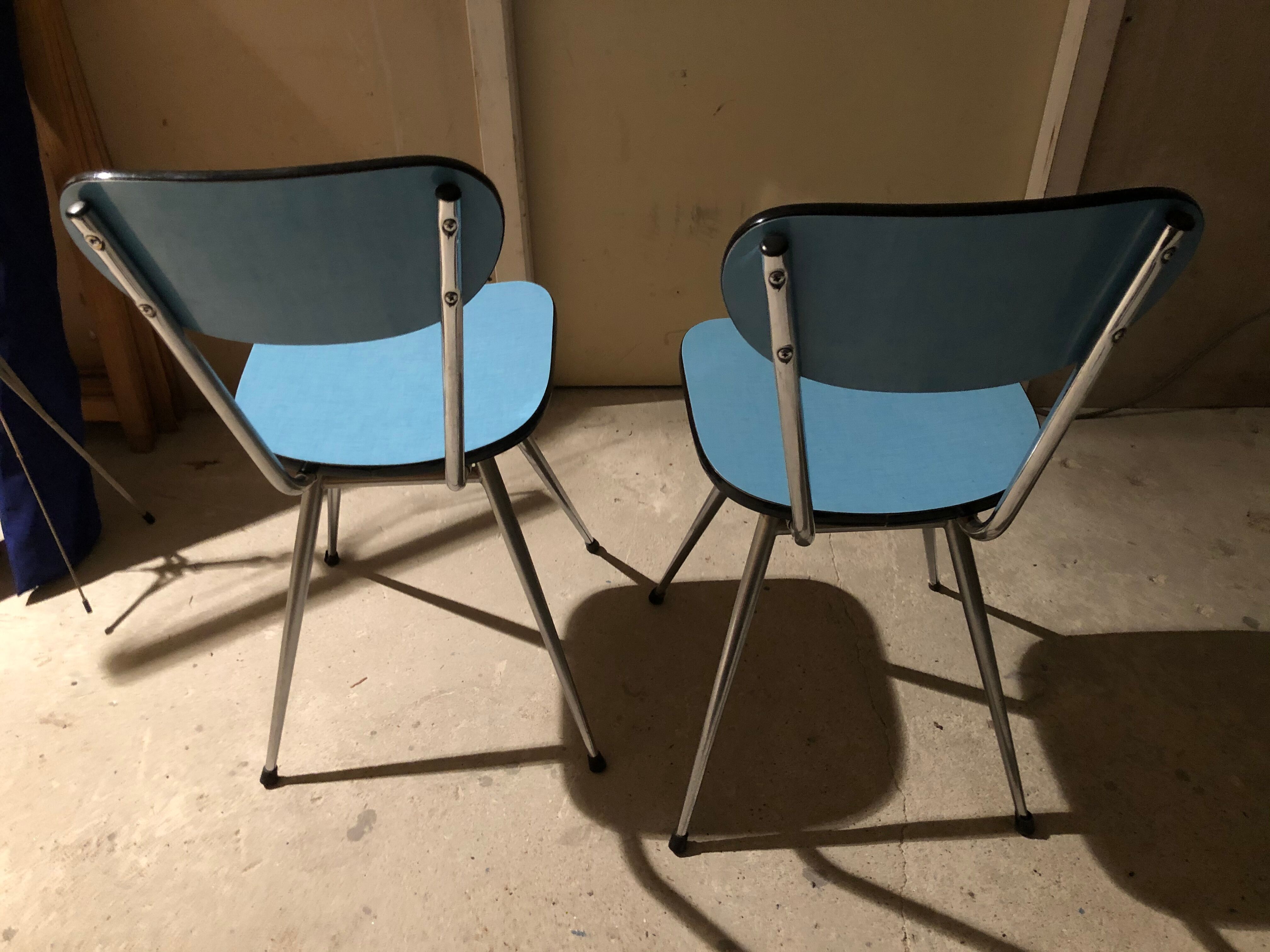 Pair of Formica chairs