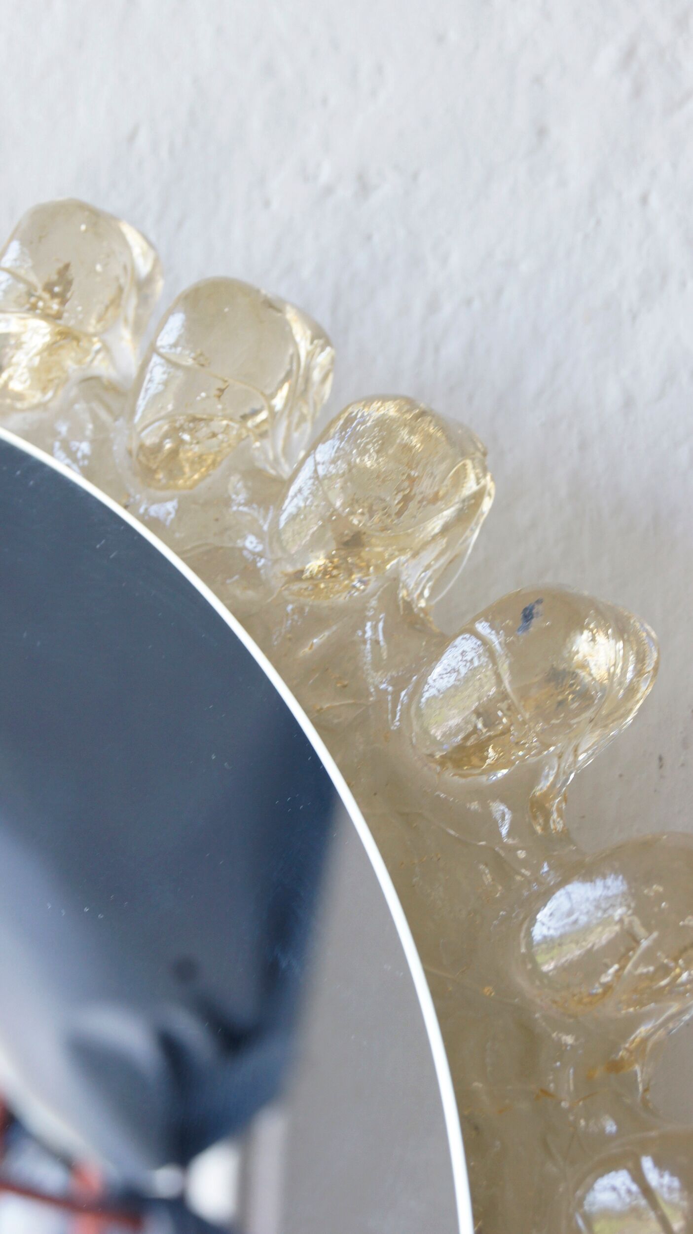 Vintage Illuminated Round Mirror by Hillebrand