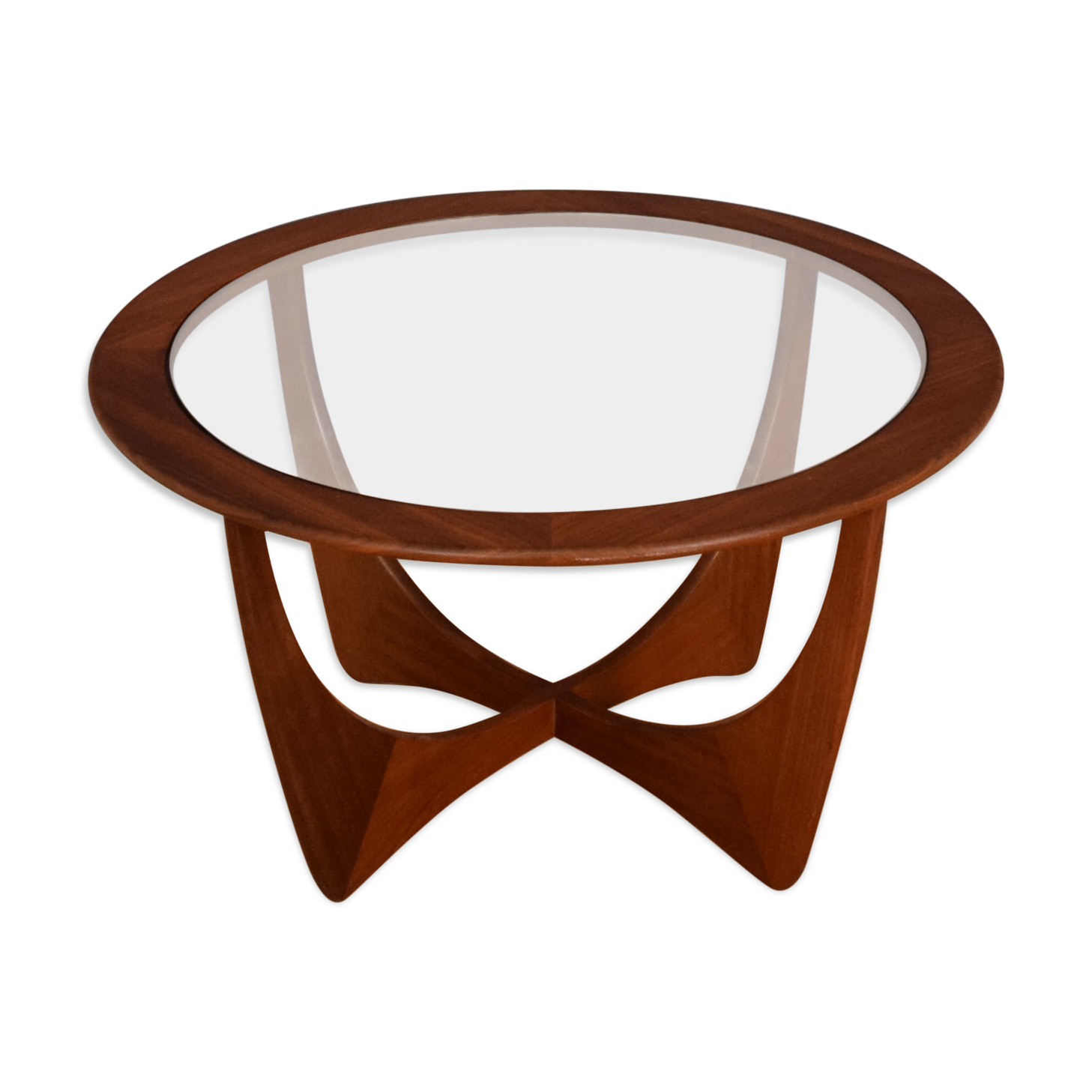 G plan fresco teak & glass astro coffee table