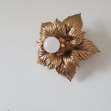 Masca style wall lamp in gilded metal