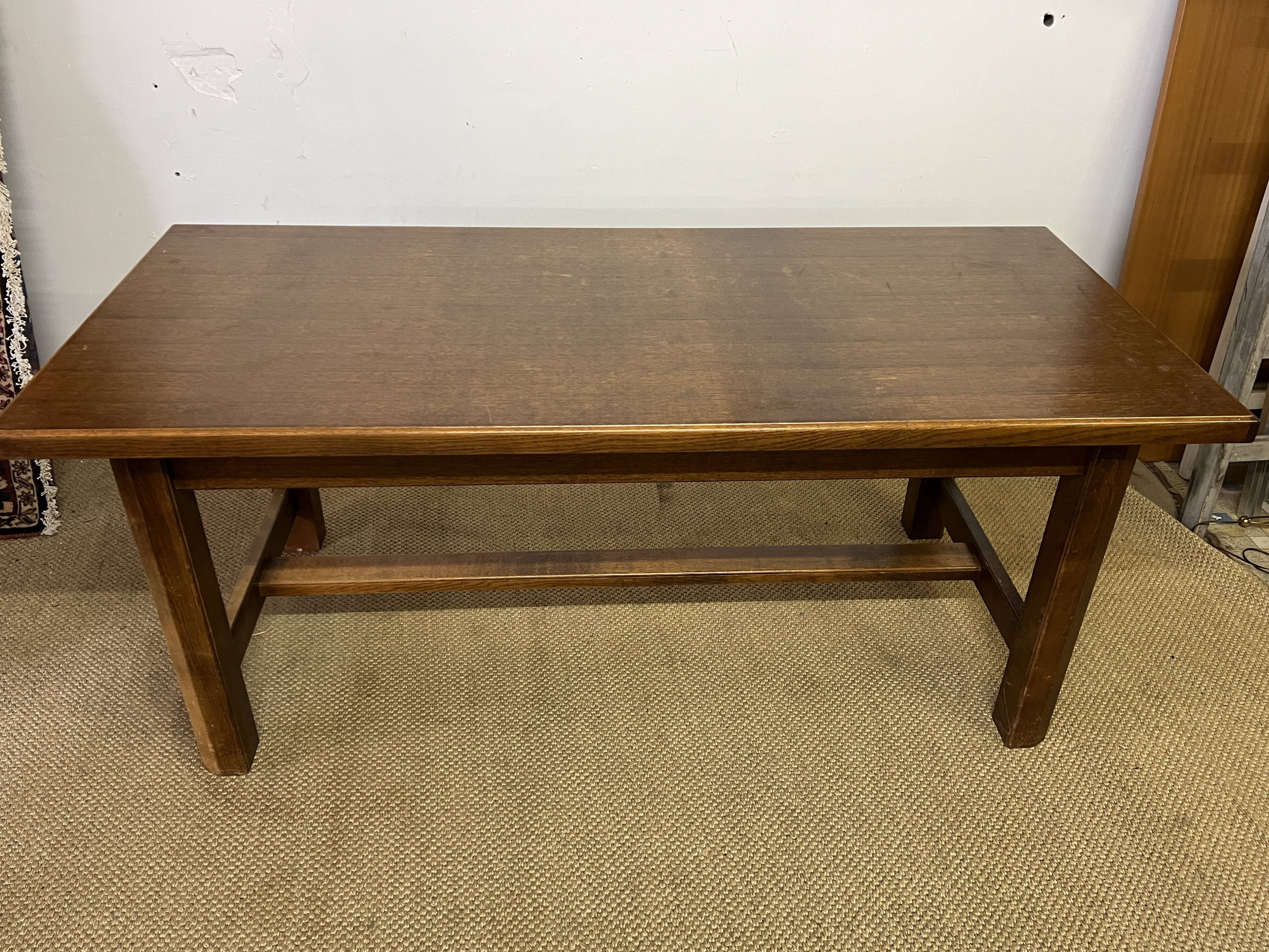 Vintage wooden farmhouse table