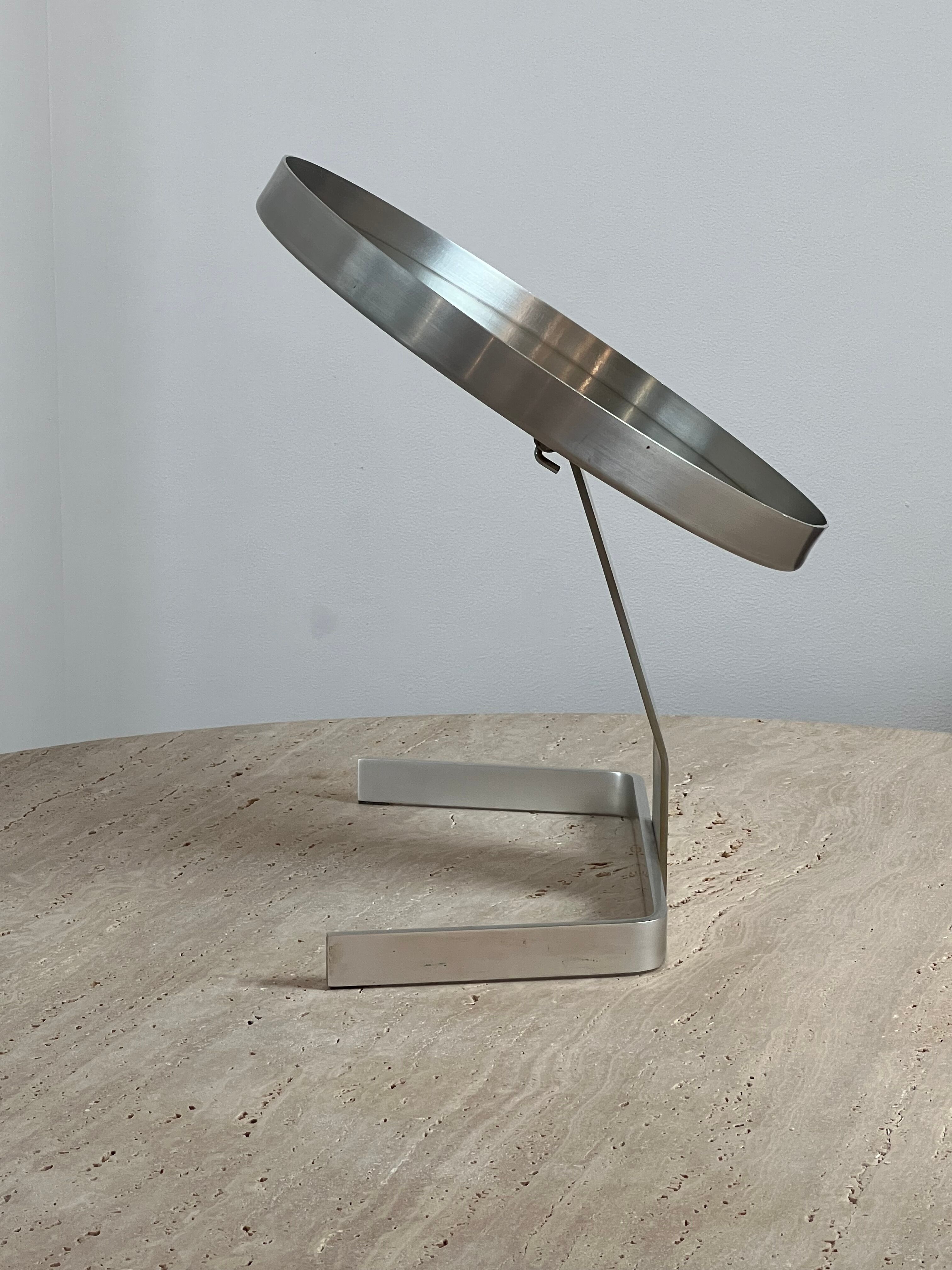 Circular mirror by Pierre Vandel France 70s 47x44cm