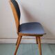 Baumann chair in vintage wood seat skai model N°800 Max Bill