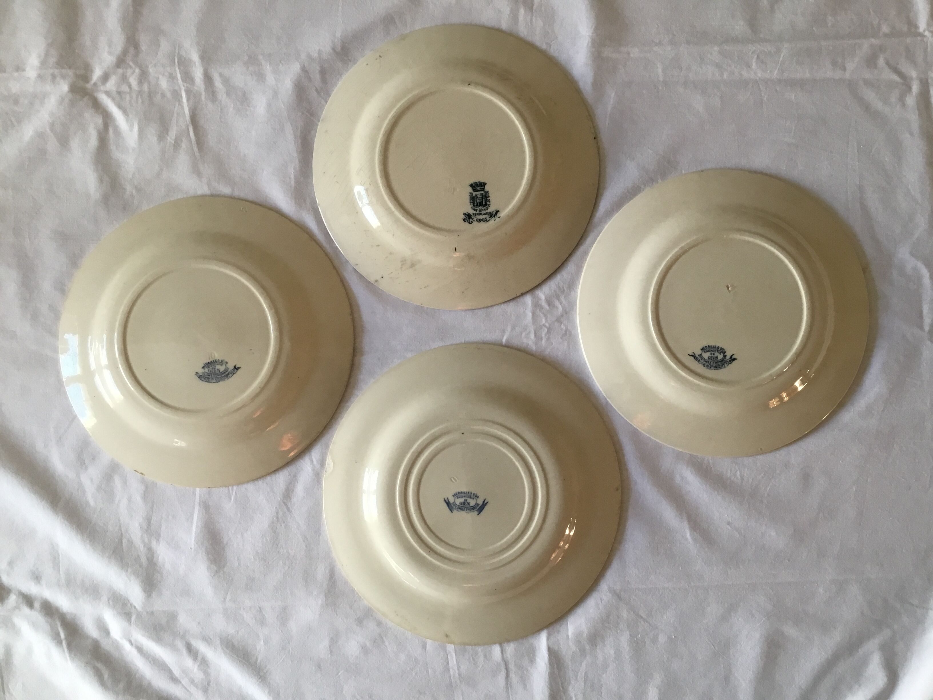 Gien earthenware plates