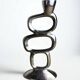 Circle candlestick by Matthew Hilton, aluminium, 1980s