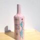 Bouteille, vase soliflore rose Sct Prato Italie