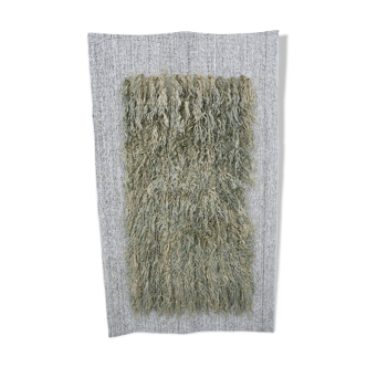 Tapis mural vintage turc fait main, 104x175 cm