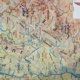 Old school vintage MDI Rhône-Alpes map