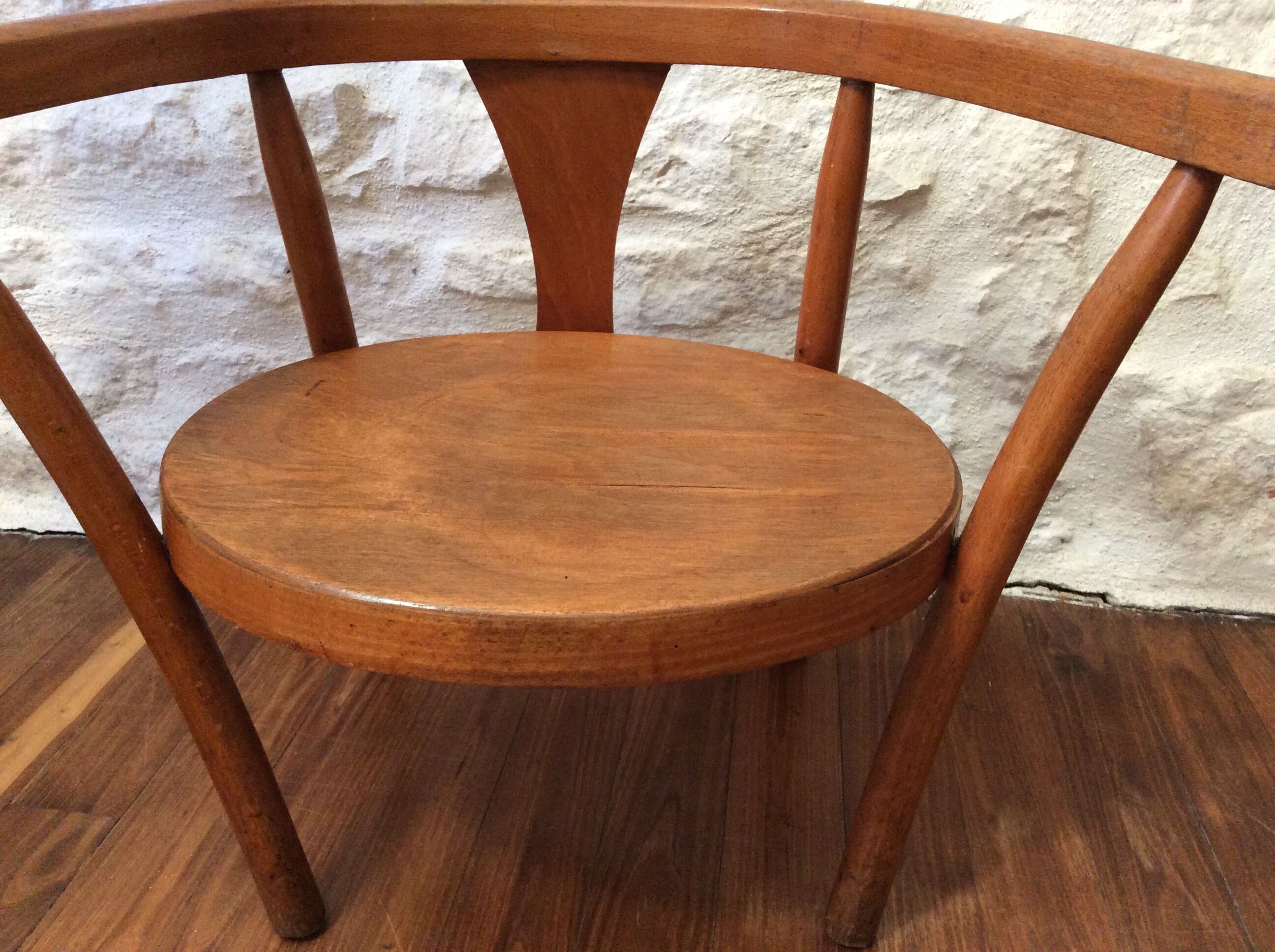 Fauteuil enfant bois courbé