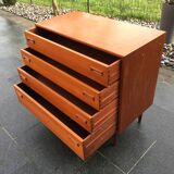 Commode scandinave en teck des années 1960