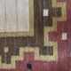 Scandinavian Modern Röllakan Pink and White Flatweave Rug, Sweden, 1960s