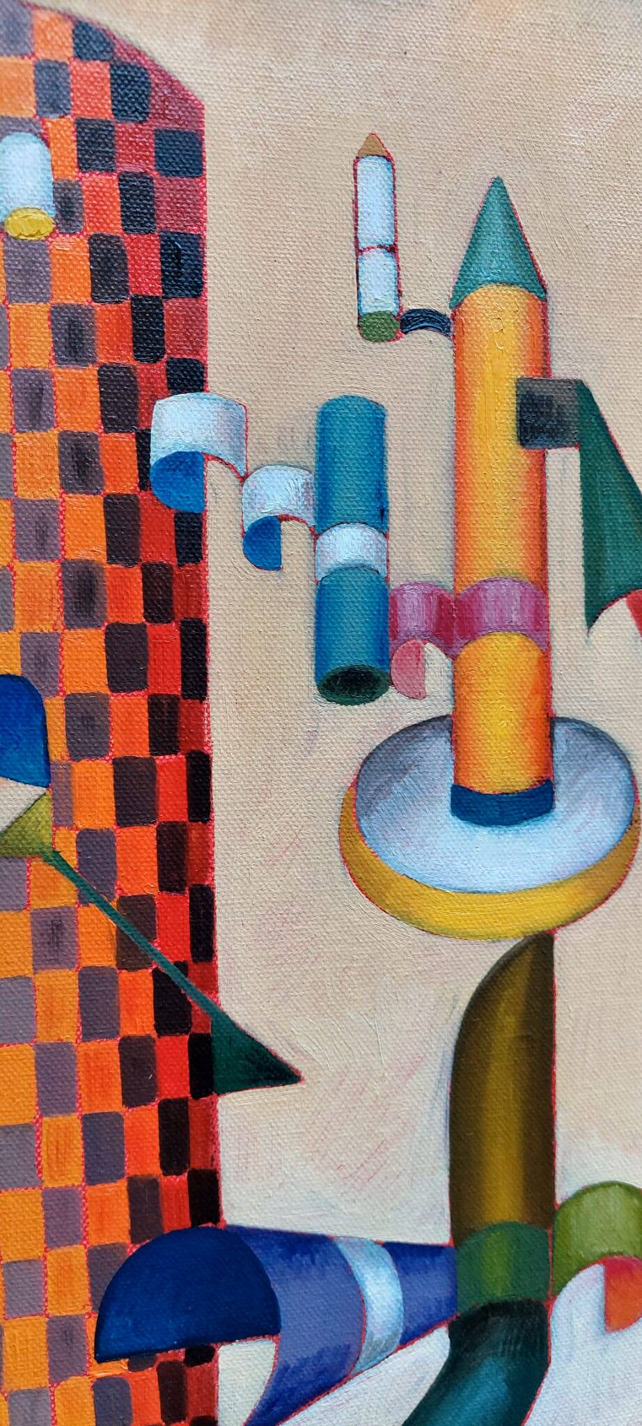 Peinture abstraite franco balleri 2008 huile sur toile