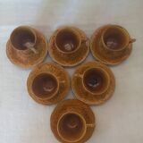 Gien Primefleur coffee service cups and saucers