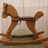 Wooden rocking horse