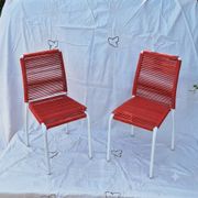 2 chaises enfant scoubidou - années 50