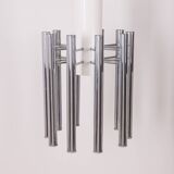 VINTAGE CHANDELIER 80'S MOD. TEODORA DESIGN ANGELO BROTTO FOR ESPERIA
