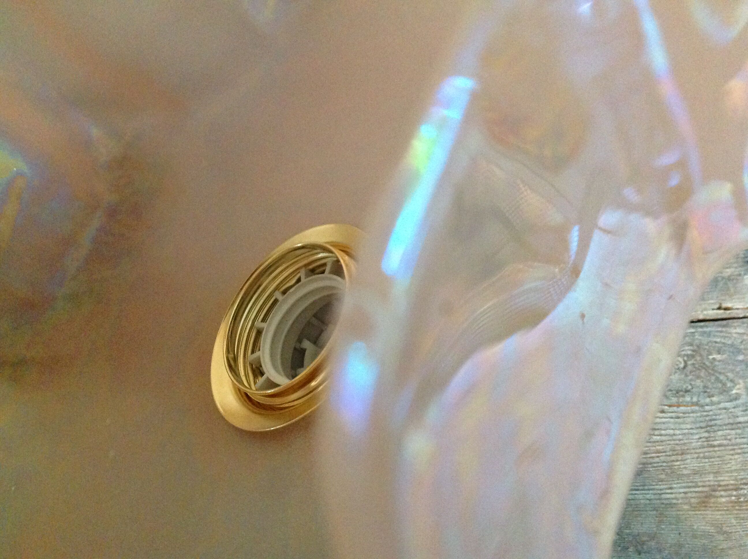 Pink opaline hanging lamp