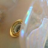 Pink opaline hanging lamp