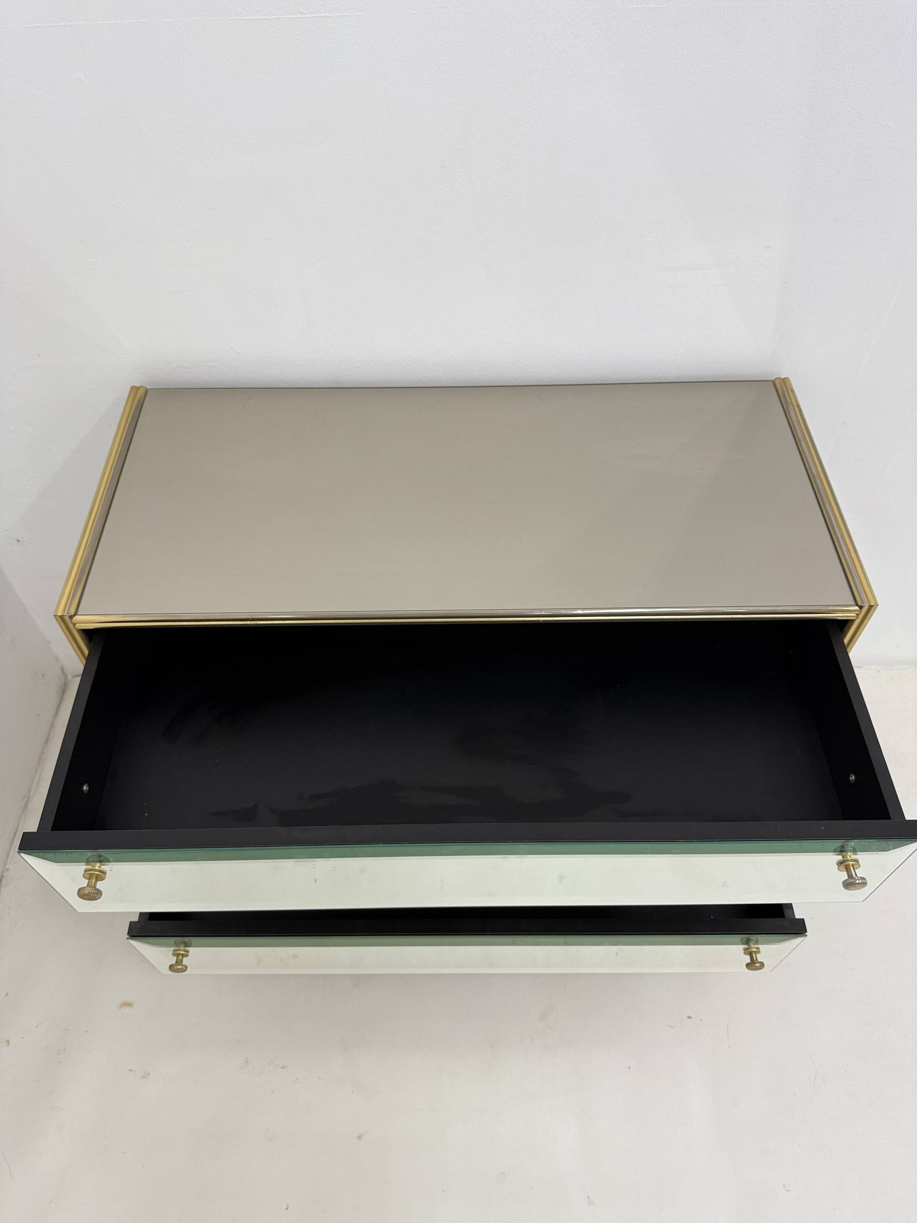 Commode à miroir Schöninger du milieu du siècle, années 1970