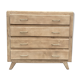 Commode vintage à 4 tiroirs aérogommée