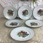 6 Assiettes à dessert Porcelaine Limoges