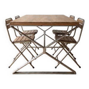 Ensemble table industrielle