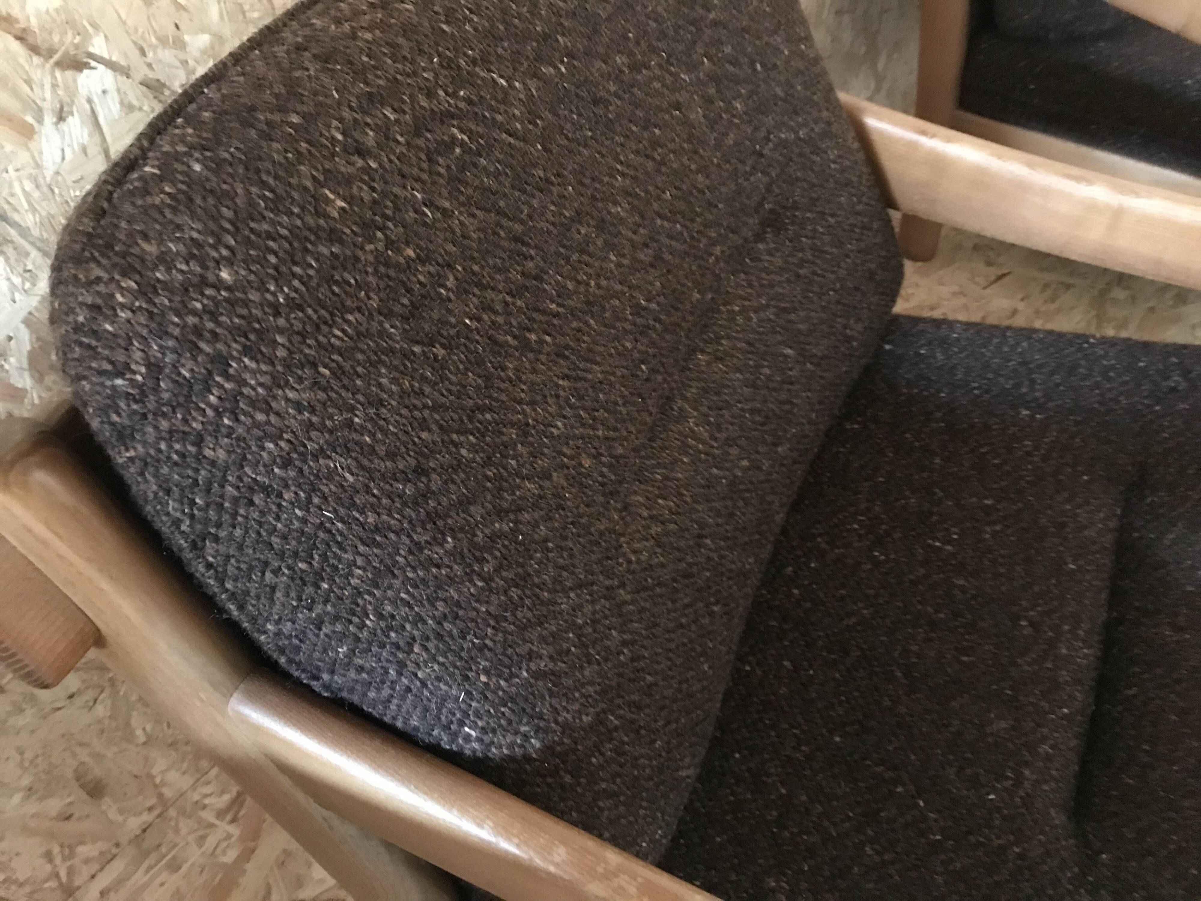 Pair of vintage brutalist armchairs circa 1980