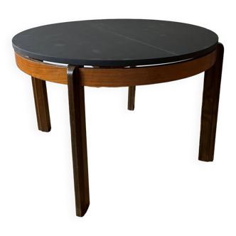 Table ronde scandinave avec rallonge