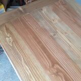 Large family bistro table with wooden top 190cm