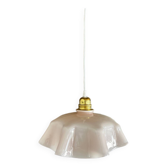 Vintage opaline pendant light