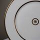3 flat plates in porcelain Bernardaud Limoges model Sparte vintage
