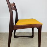 Pair of Danish Scandinavian chairs in rosewood, 1960s.