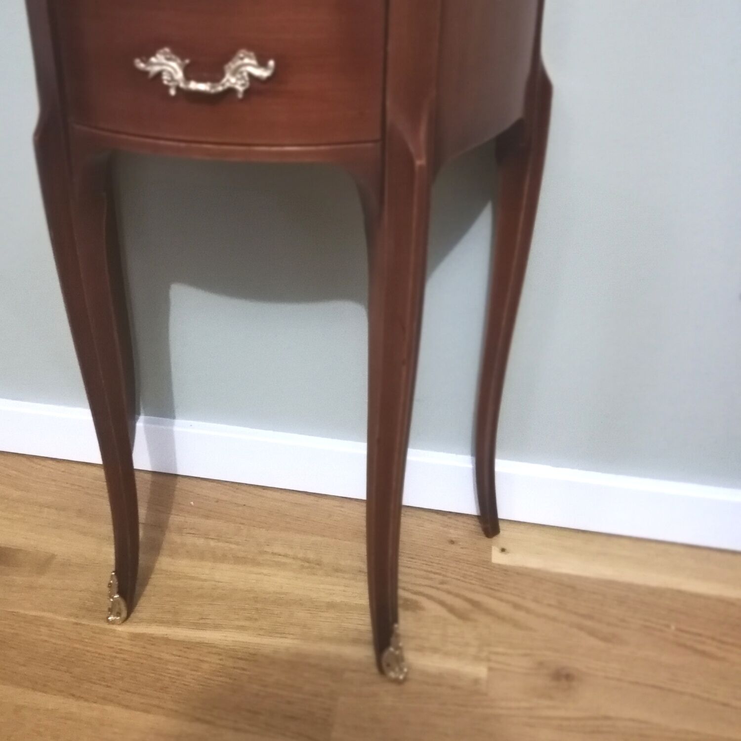 Bedside table or half-moon side furniture Louis XV style