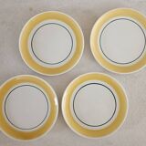 4 Gien dessert plates Caroline model