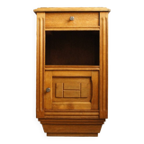 1930 bedside table in oak & black marble