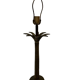 Vintage palm tree lamp base 1960s brass mid century