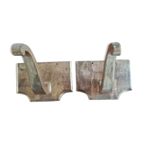 Pair of Florentine wall shelves