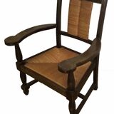 Modernist armchair in dark beech