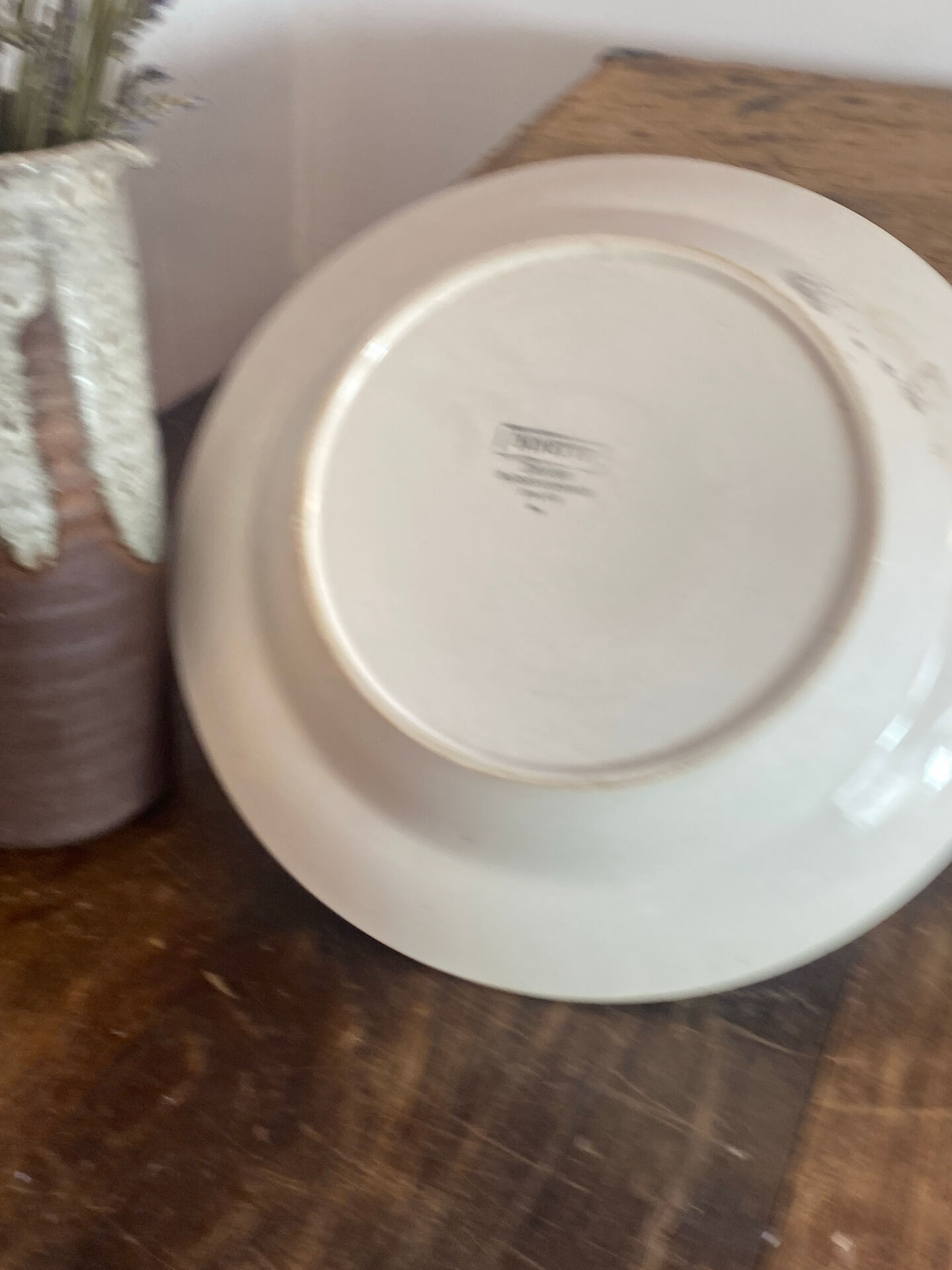Plat creux de service, Digoin, Sarreguemines 