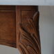 Louis XV-style toilet table in walnut and marble