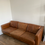 Leather sofa 3 places