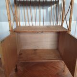 Vintage rattan shelf