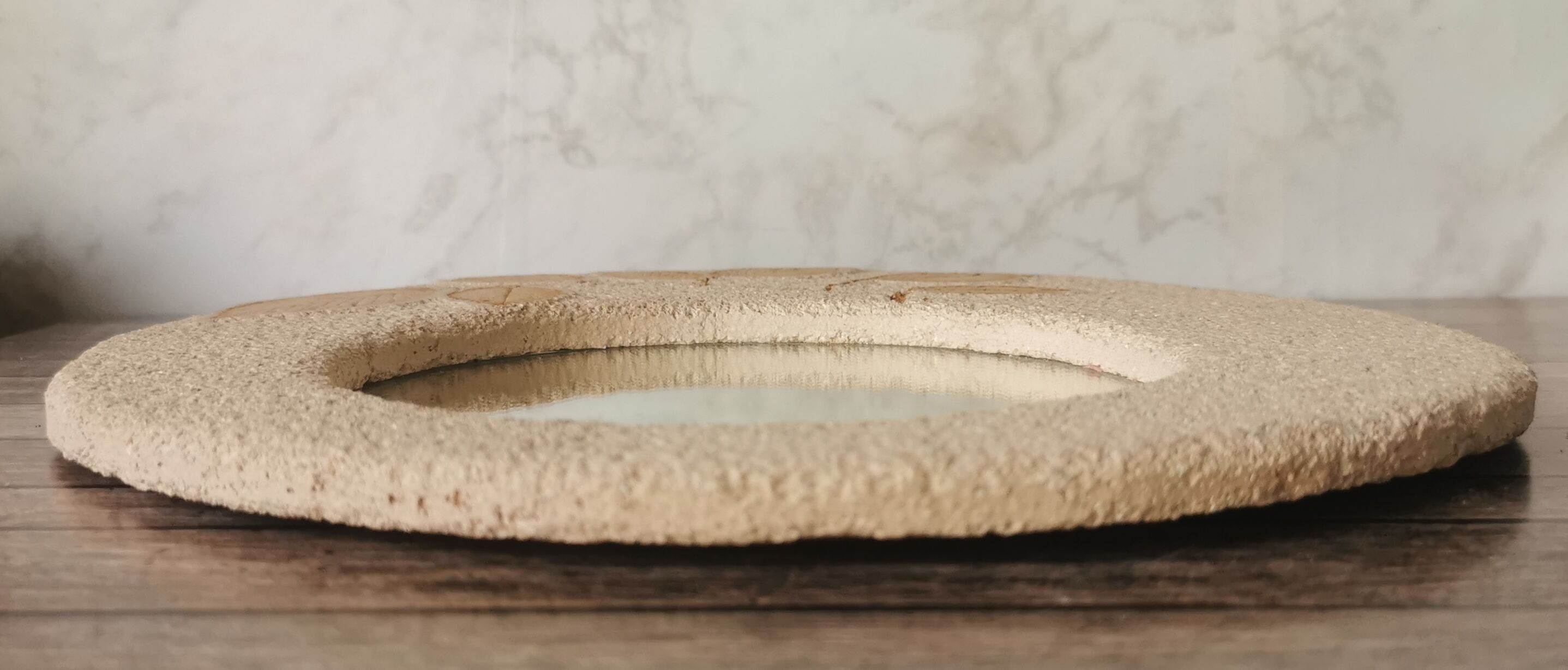 Miroir pierre naturelle feuilles