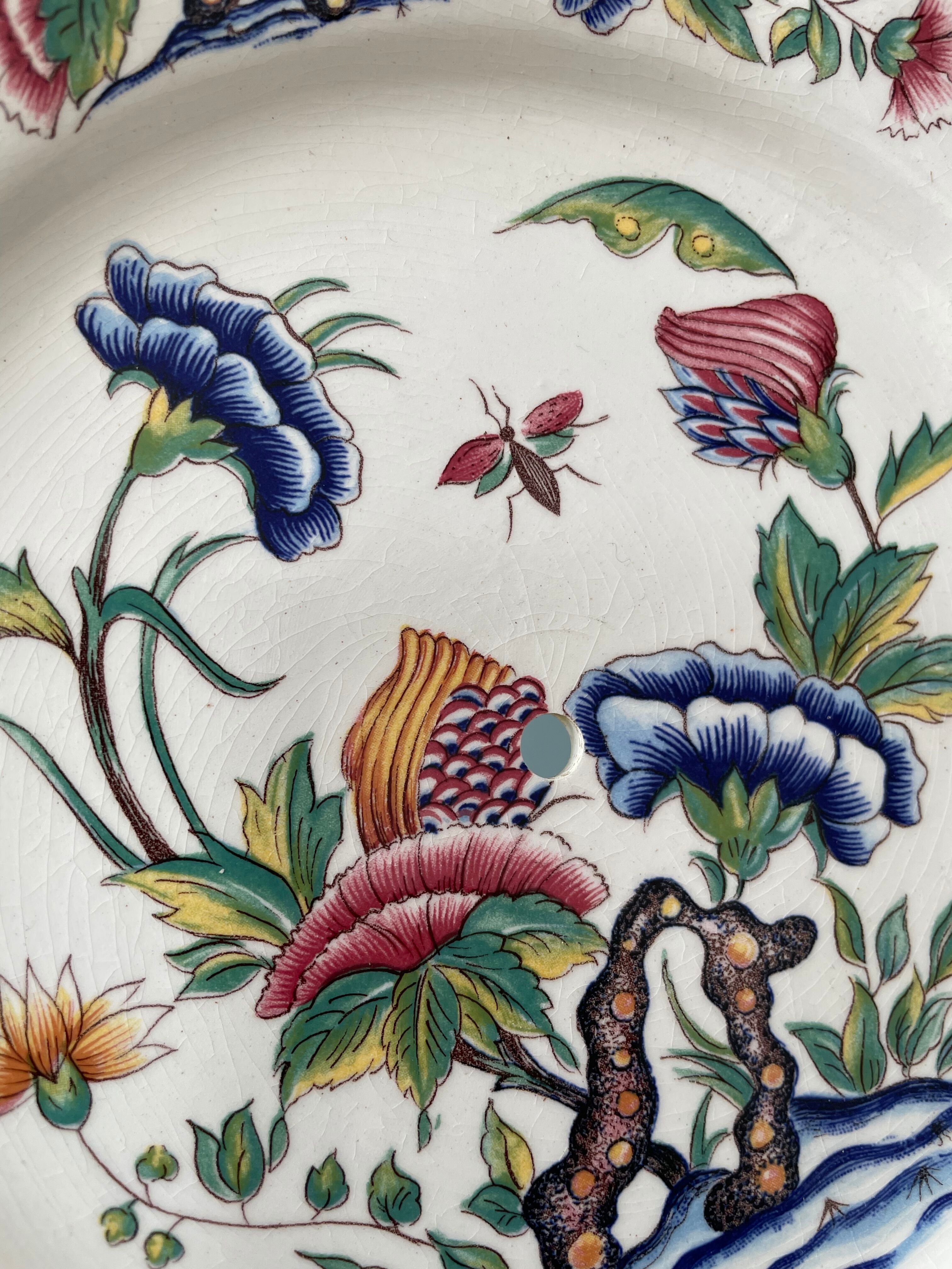 Assiette décorative Rouen Sarreguemines France