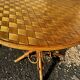 Rattan and chestnut living room