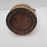 Old wooden cider pitcher